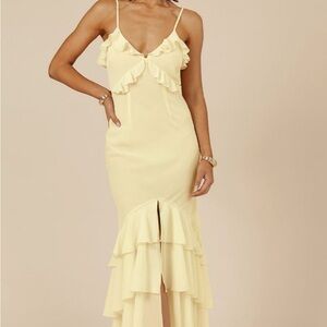 Namari Maxi Dress - Lemon